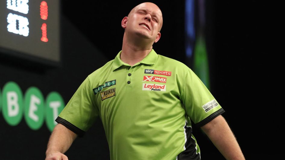 Michael van Gerwen was defeated by John Henderson (Pic: Lawrence Lustig)