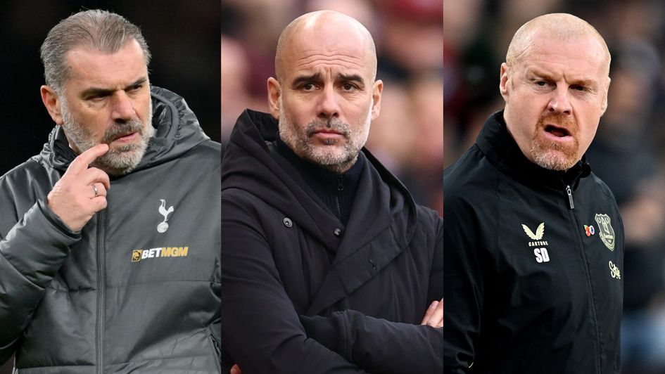 Sack race: Ange Postecoglou, Pep Guardiola, Sean Dyche