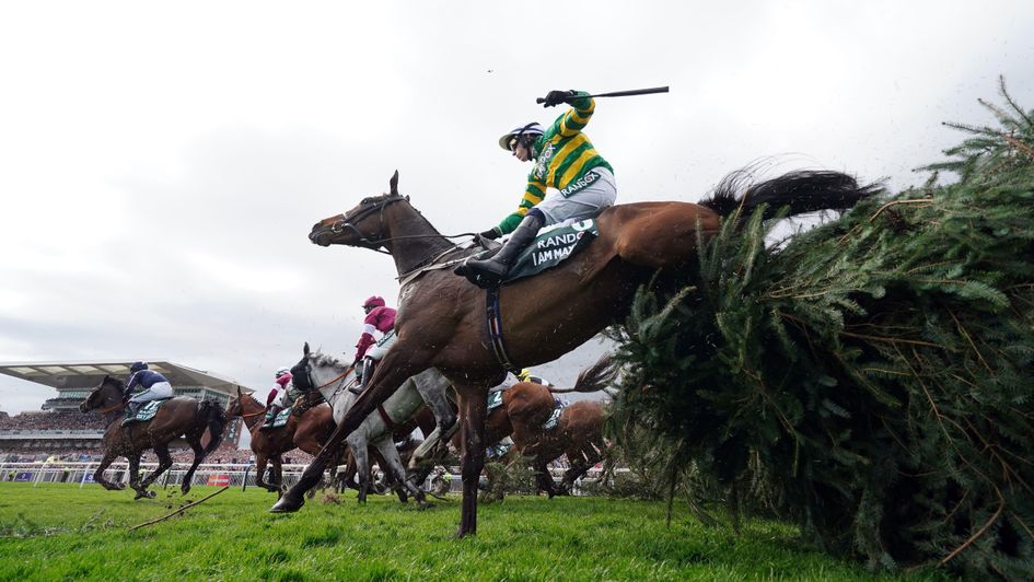 I Am Maximus on his way to winning the Grand National