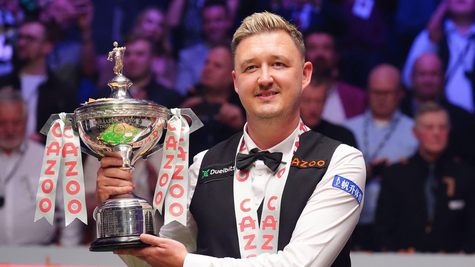 Kyren Wilson savours the winning moment